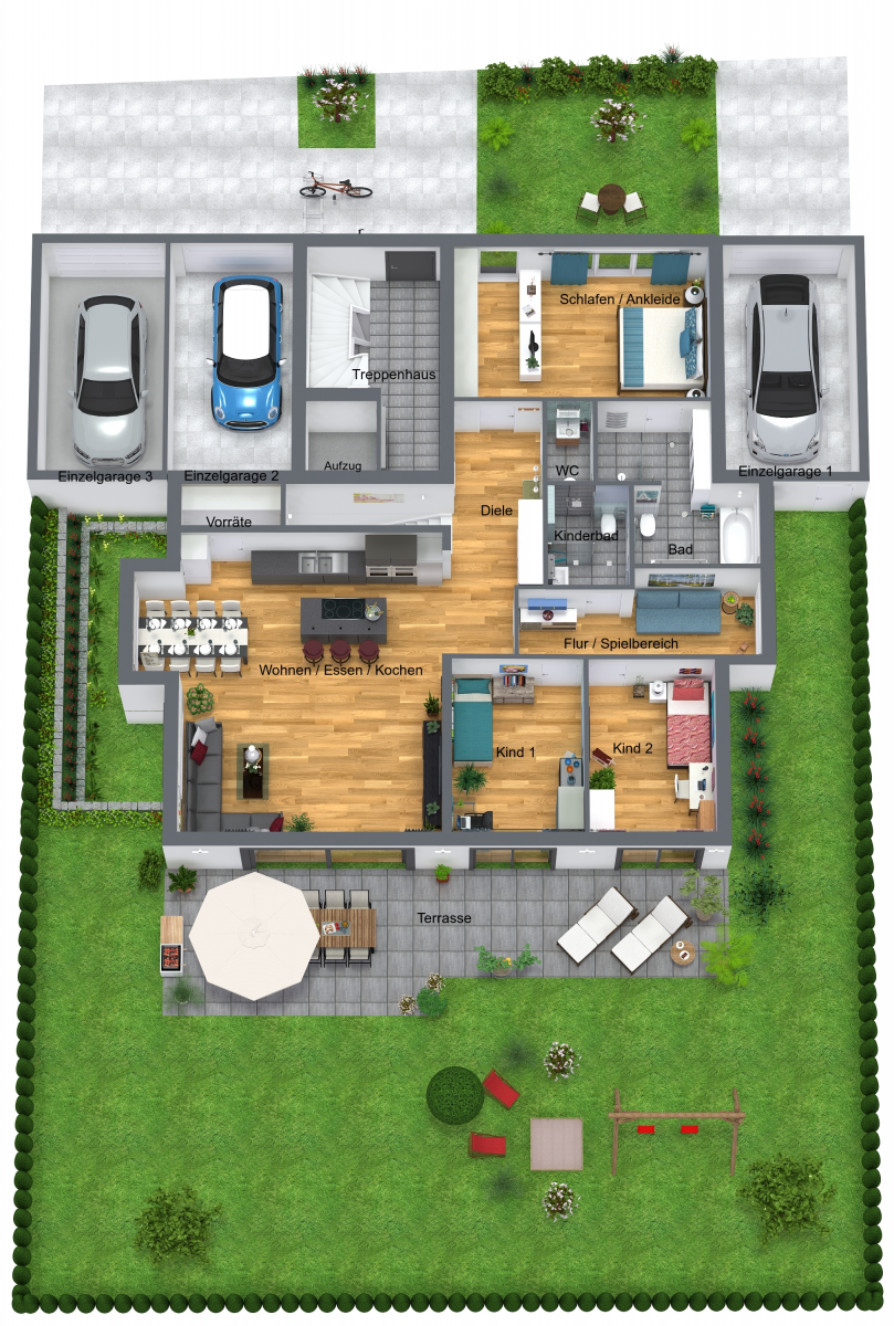 Gartenplan (Sondernutzung zu Wohnung 1)